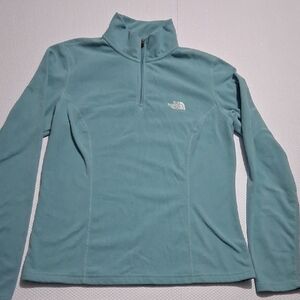 The North Face Women's Teal Half-Zip Sweater